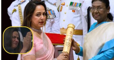 मरणोपरांत धर्मेंद्र को पद्म विभूषण, राष्ट्रपति द्रौपदी मुर्मू के हाथों पुरस्कार लेते हुए भावुक हुईं हेमा मालिनी, रो पड़ीं बेटी आहना देओल